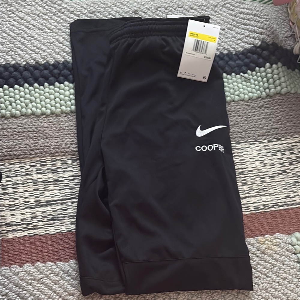 Nike Black Training Pants with White Logo